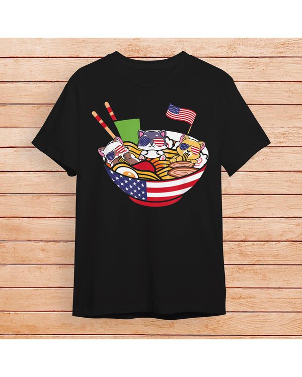 Ramen Cat Kawaii Anime Japanese Kawaii Neko T-Shirt